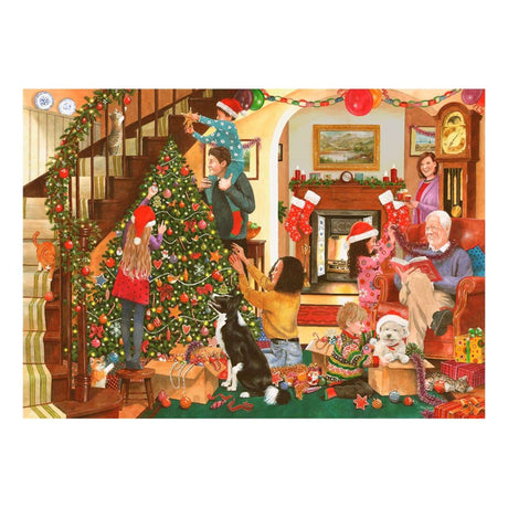 Decorating The Tree - BIG 500 Piece Jigsaw Puzzle