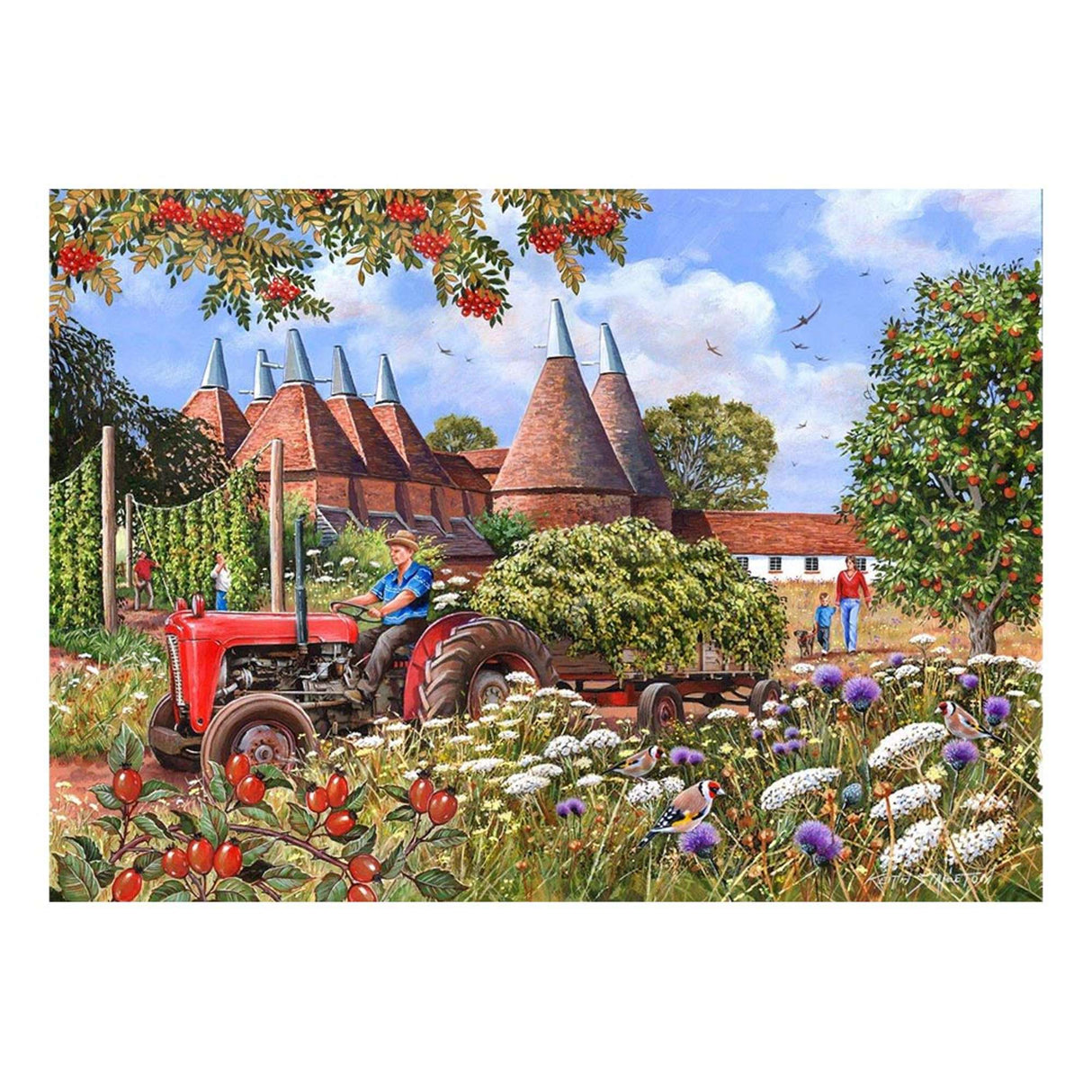 Oast Houses - BIG 500 Piece Jigsaw Puzzle