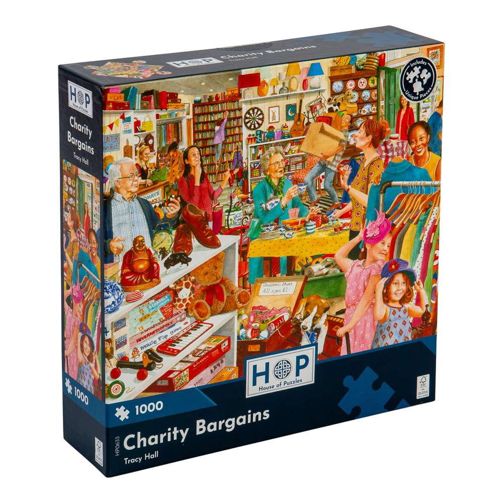 Charity Bargains - 1000 Piece Jigsaw Puzzle - DAMAGED BOX