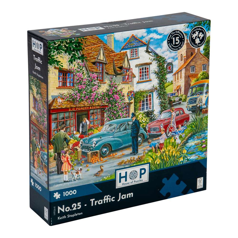 No.25 - Traffic Jam | 1000 Piece | House of Puzzles – Bigjigs Toys