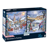 Christmas Is Coming - 2 x BIG 500 Piece