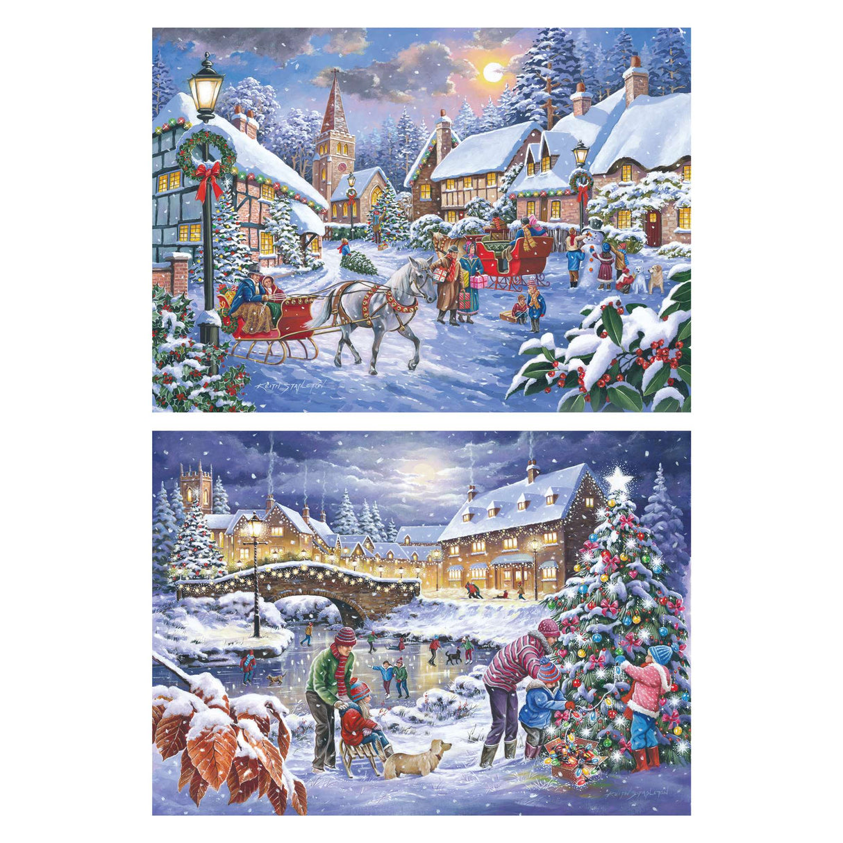 Christmas Is Coming - 2 x BIG 500 Piece