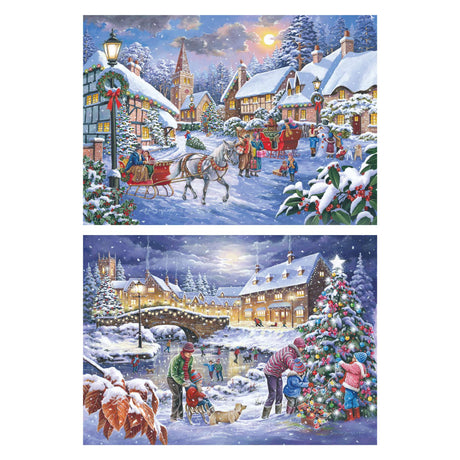 Christmas Is Coming - 2 x BIG 500 Piece