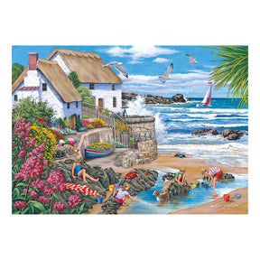 Seaspray Cottages BIG 500 Jigsaw Puzzle - Damaged Box