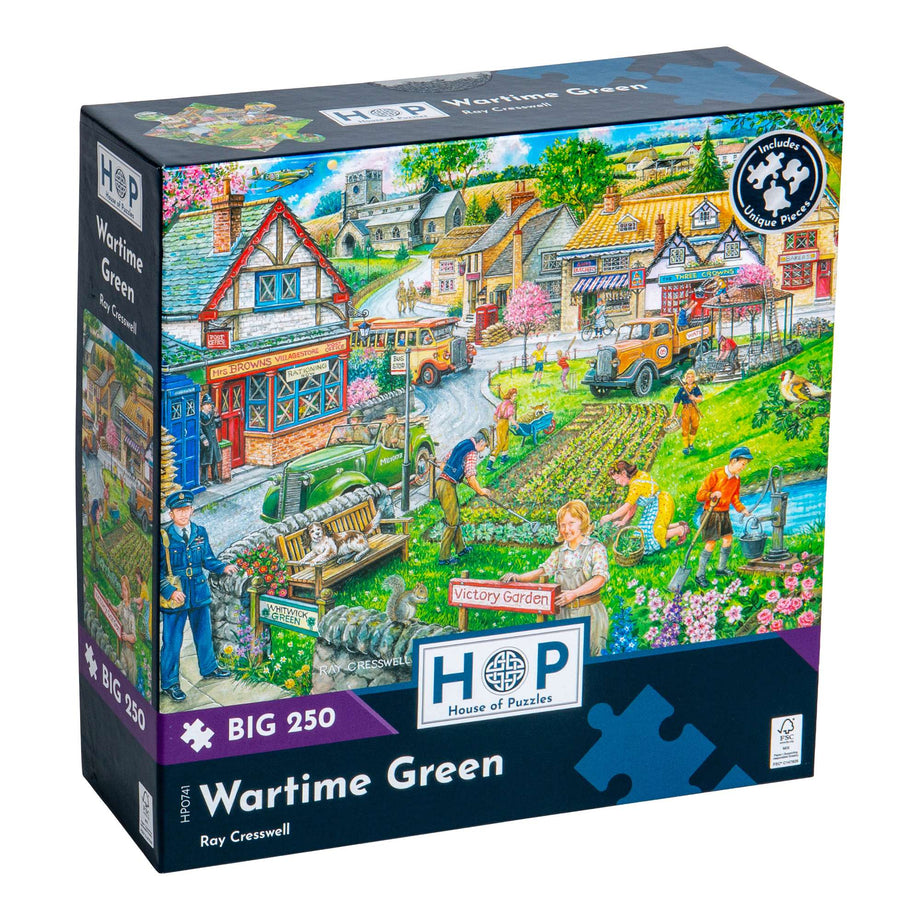 Wartime Green | Big 250 Piece | House of Puzzles – Bigjigs Toys