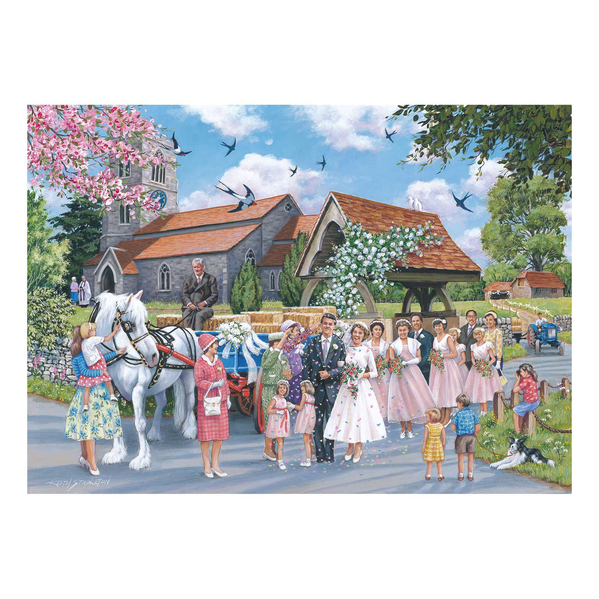 Country Wedding 1000 Piece Puzzle