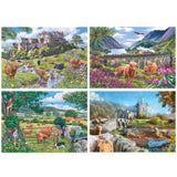 Roaming The Highlands - 4 x 500 Piece Puzzle-Jigsaw Puzzles
