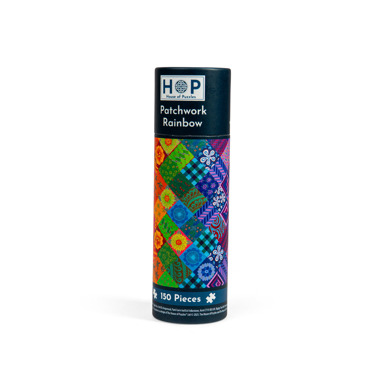 Patchwork Rainbow Puzzle Tube - 150 Piece
