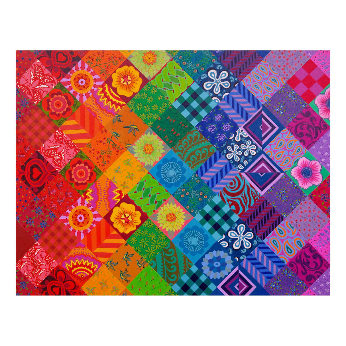 Patchwork Rainbow Puzzle Tube - 150 Piece