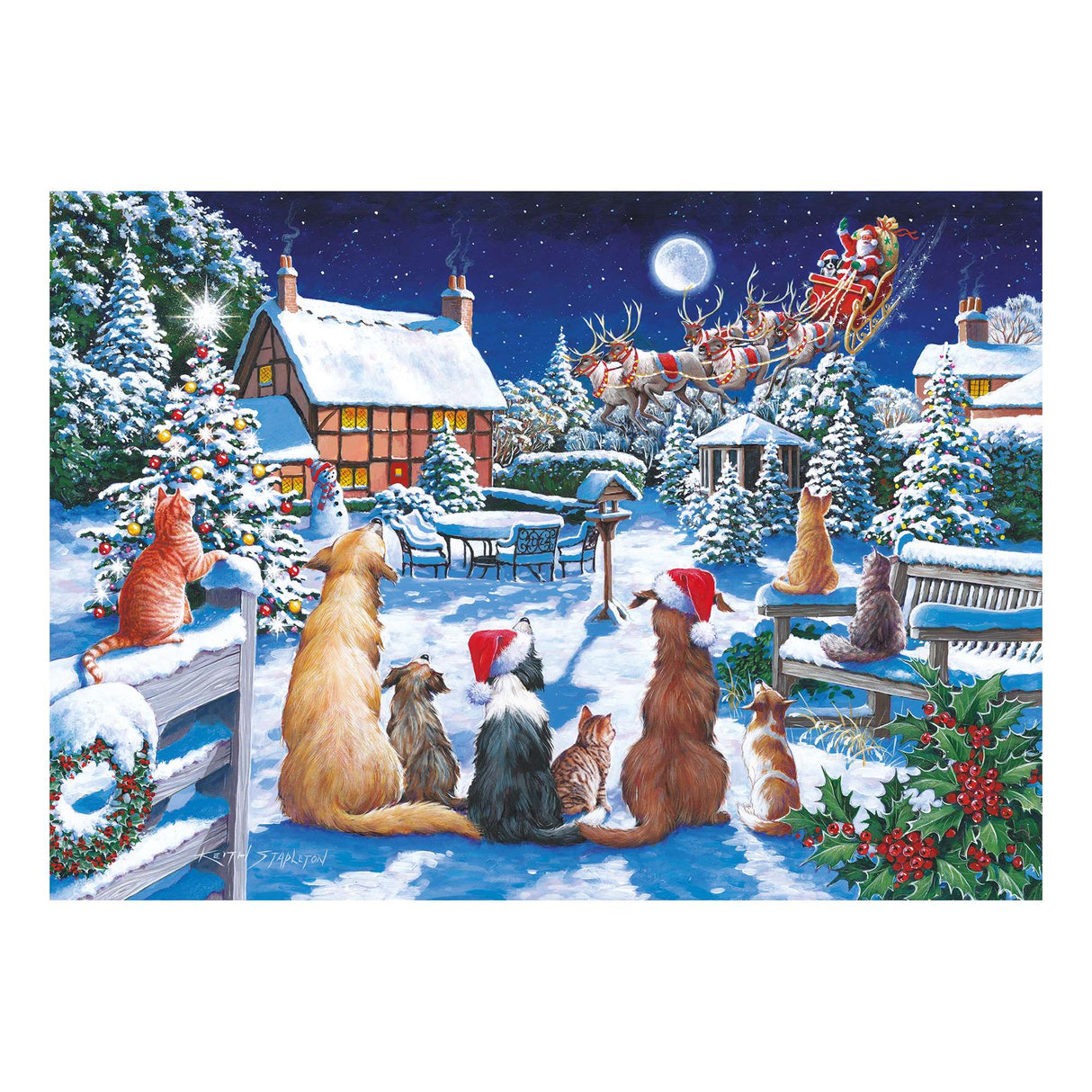 Santa Paws Puzzle Tube - 150 Piece
