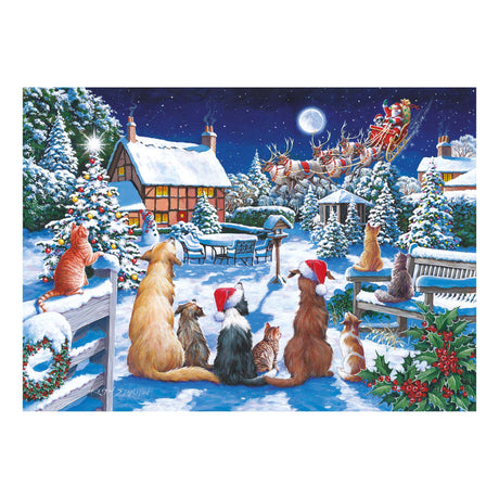 Santa Paws Puzzle Tube - 150 Piece