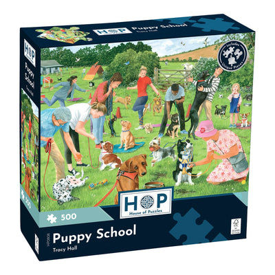 Puppy School 500 Piece Jigsaw Puzzle