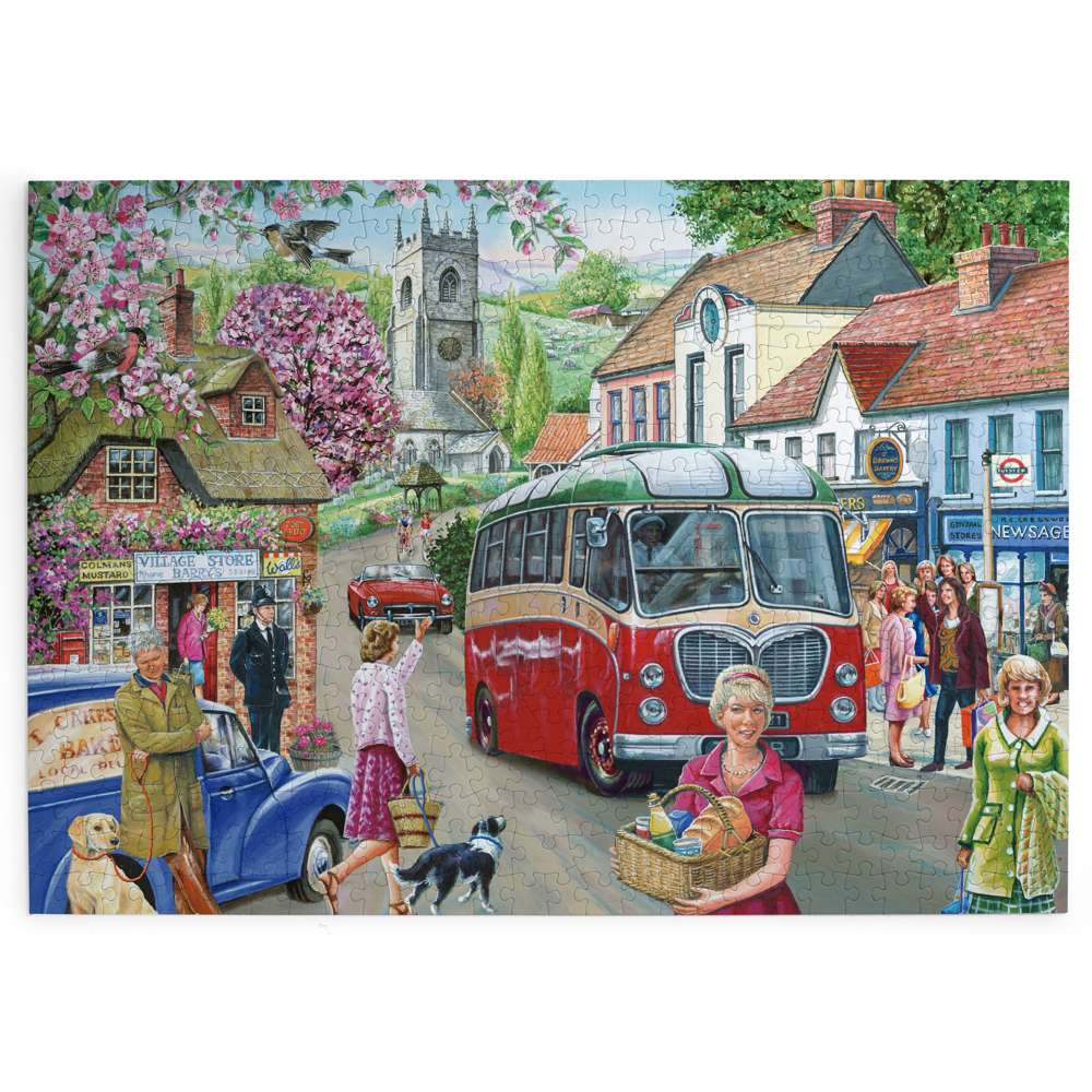 Here Comes the Bus 500 Piece Jigsaw Puzzle