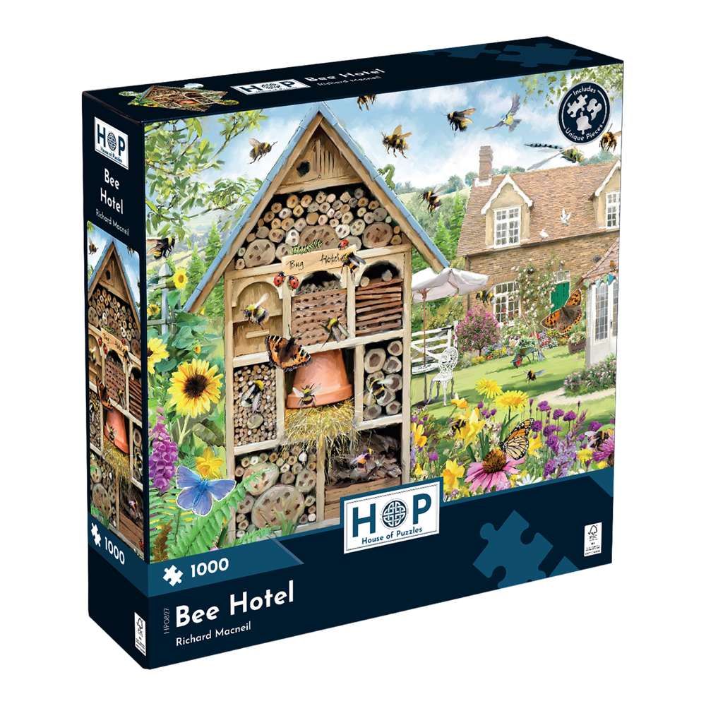 Bee Hotel 1000 Piece Puzzle - Damaged Box