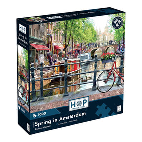 Spring in Amsterdam 1000 Piece Puzzle - Damaged Box