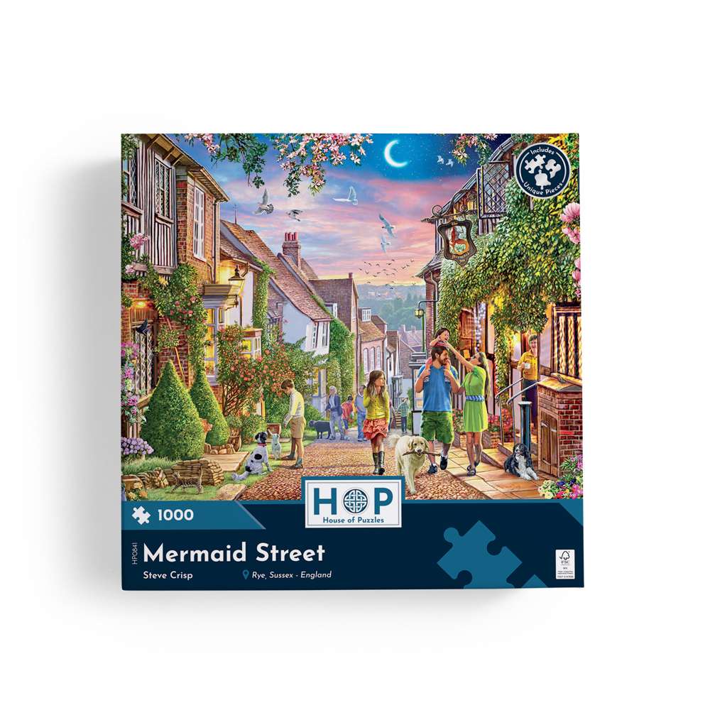 Mermaid Street 1000 Piece Jigsaw Puzzle