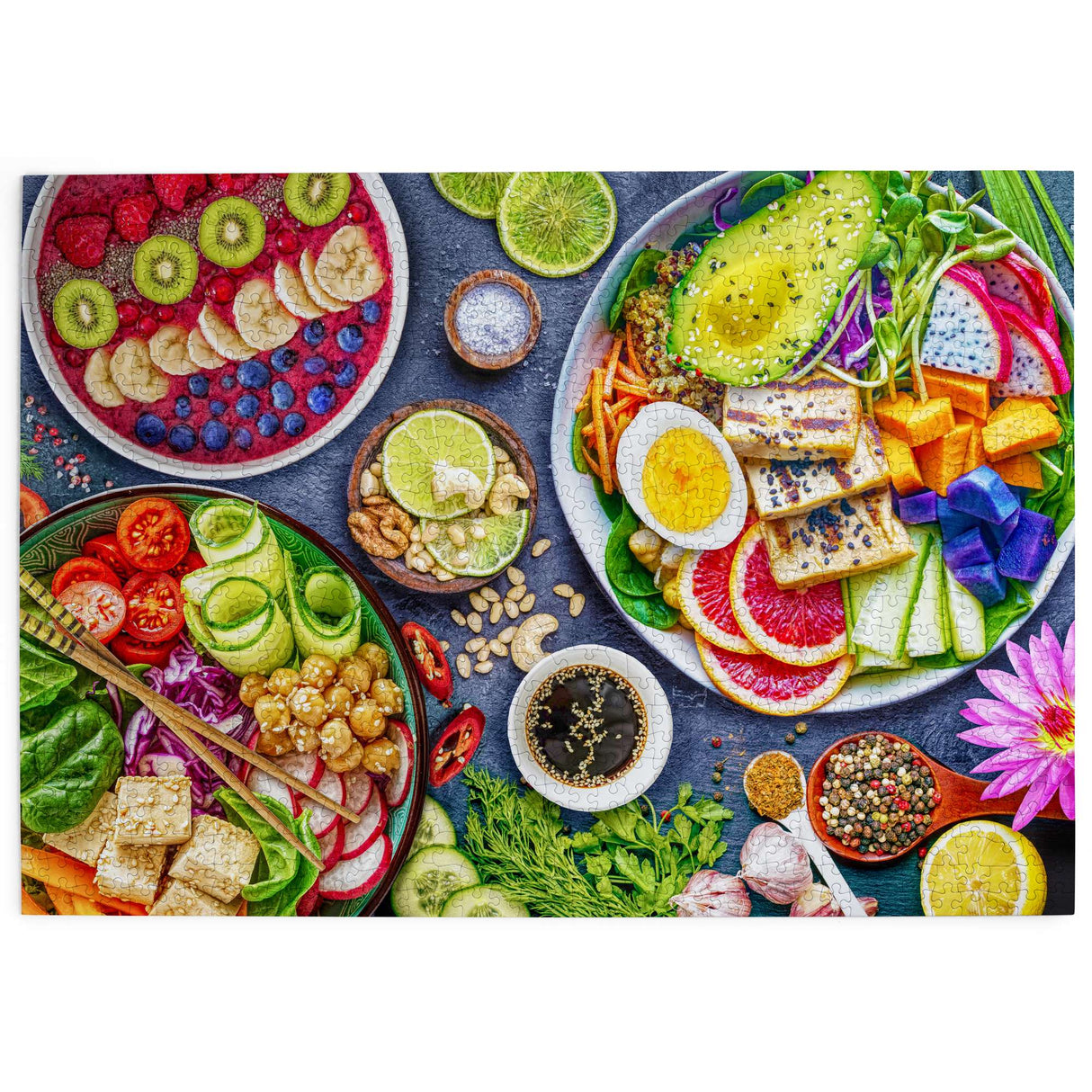 Puzzles Buddha Bowl Bliss 1000 Piece Jigsaw Puzzle
