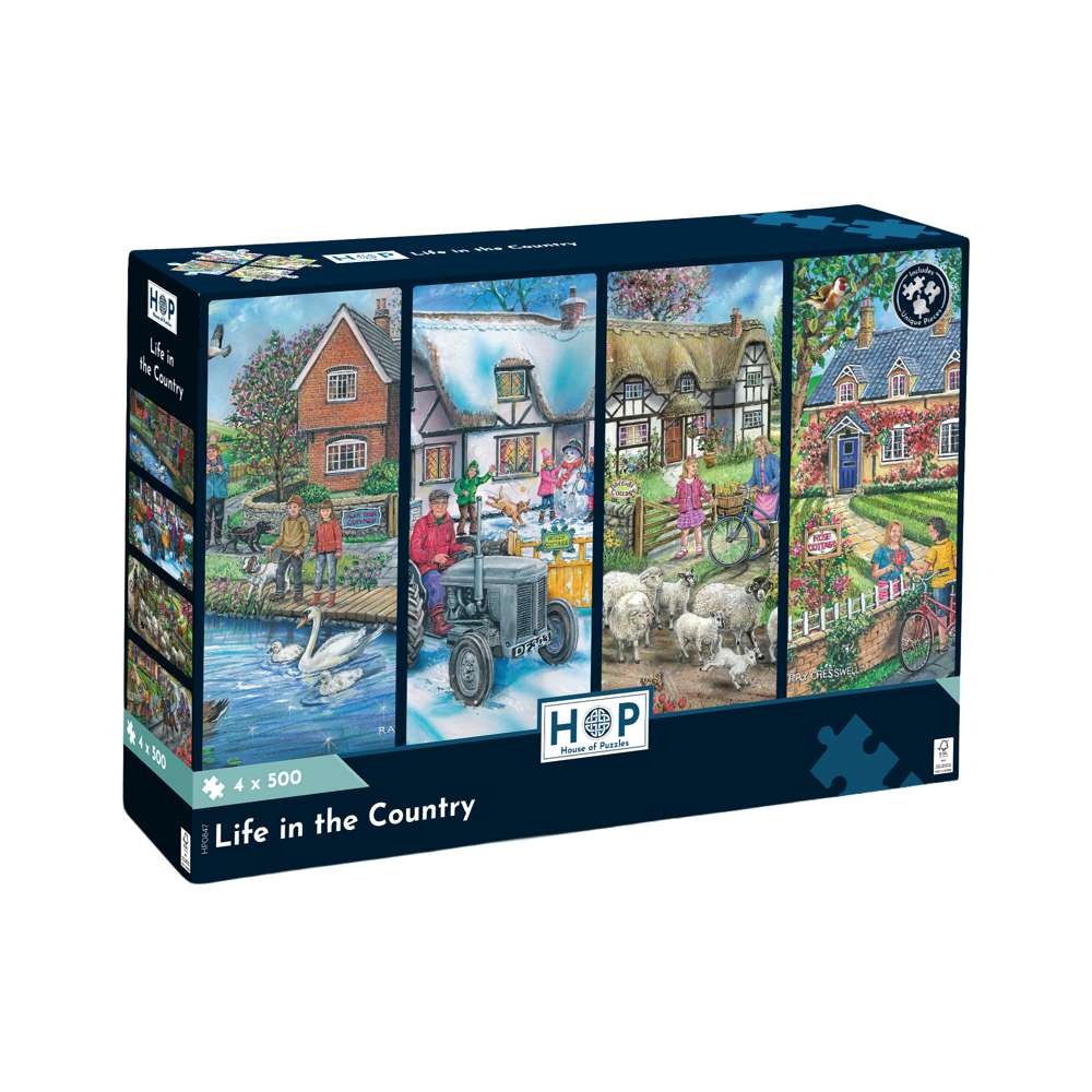 Life in the Country- 4 x 500 Piece - Damaged Box