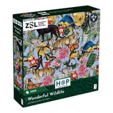 The House of Puzzles ZSL Wonderful Wildlife 1000 Piece Puzzle- Zoo Animal Jigsaw