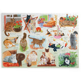 The House of Puzzles A Clowder of Cats BIG 500 Puzzle-XL Piece Cat Jigsaw Puzzle