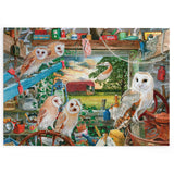 The House of Puzzles Night Owls BIG 500 Jigsaw Puzzle- Barn Owl Animal Jigsaws