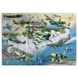The House of Puzzles Legends of the Skies 500 Piece Jigsaw Puzzle- Plane Jigsaws