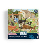 The House of Puzzles Nanny, Billy & the Kids BIG 500 Jigsaw Puzzle- Farm Jigsaws