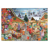 The House of Puzzles Christmas Market 1000 Piece Puzzle - Festive Xmas Puzzles