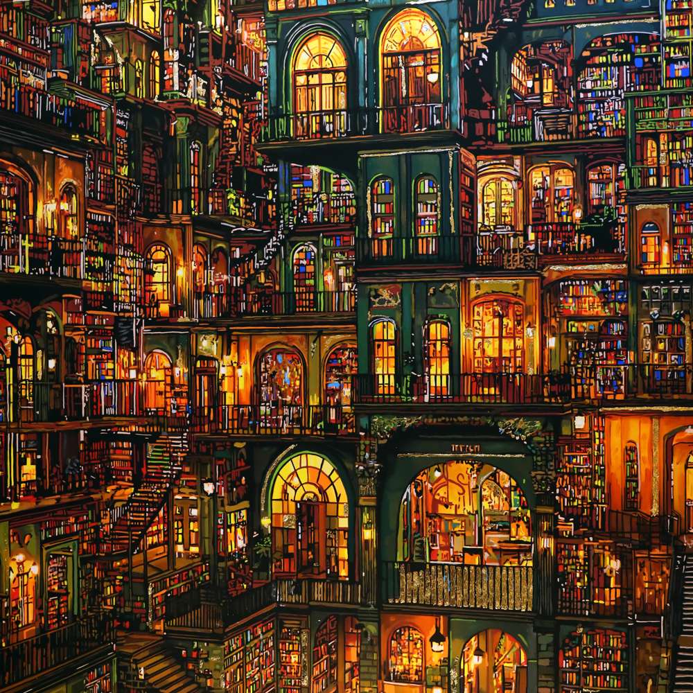 The House of Puzzles Untold Stories 1000 Piece Puzzle - Book Puzzles for Adults