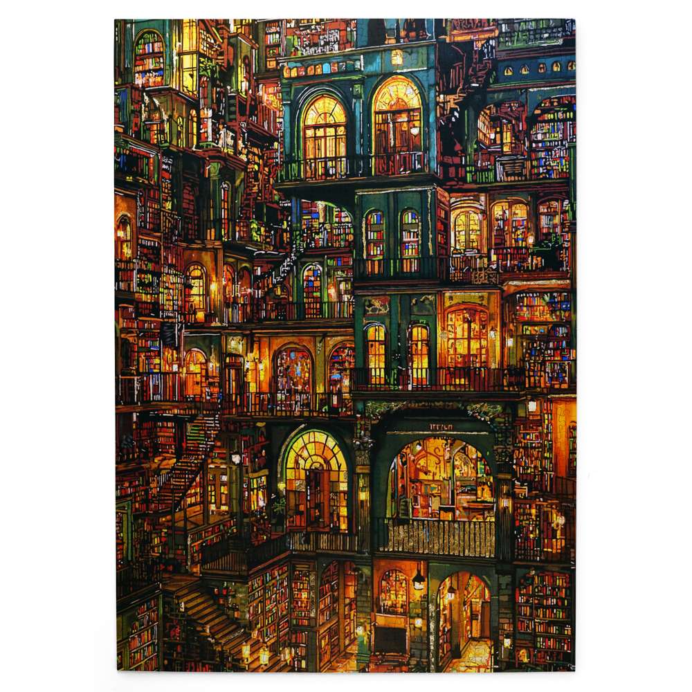 The House of Puzzles Untold Stories 1000 Piece Puzzle - Book Puzzles for Adults