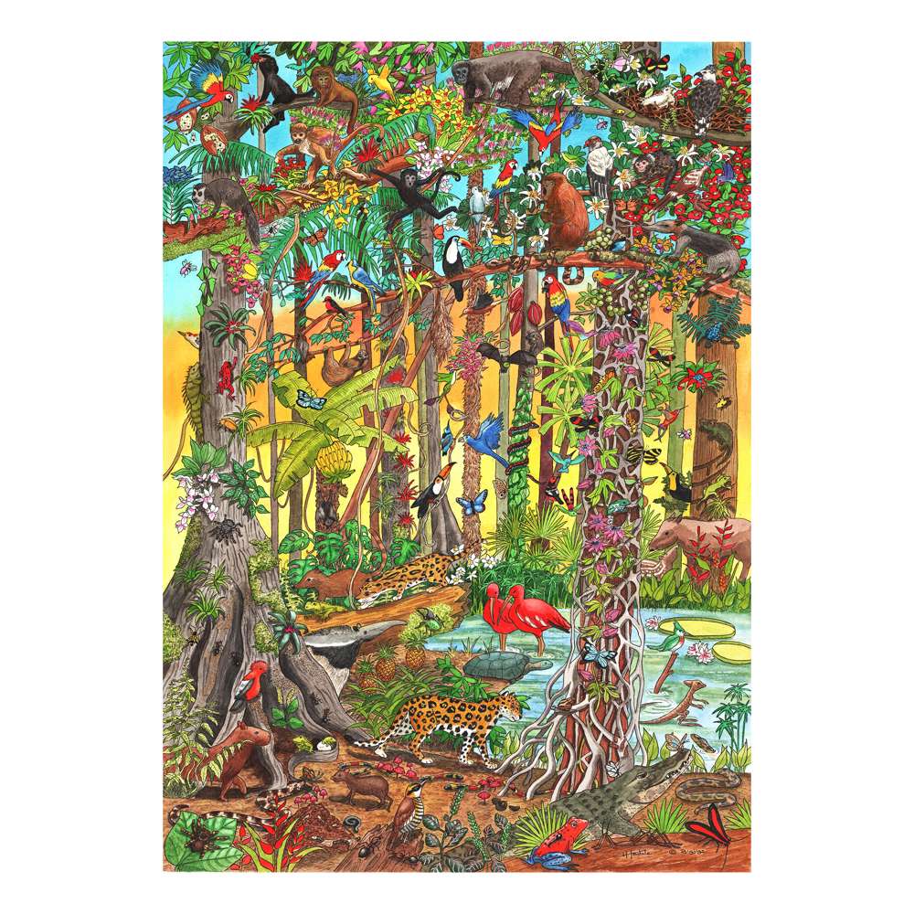 The House of Puzzles Animal Antics 100 Piece Puzzle - Jigsaw for Kids & Adults
