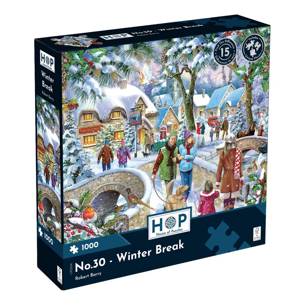 The House of Puzzles No.30 Winter Break Find The Difference 1000 Piece Puzzle