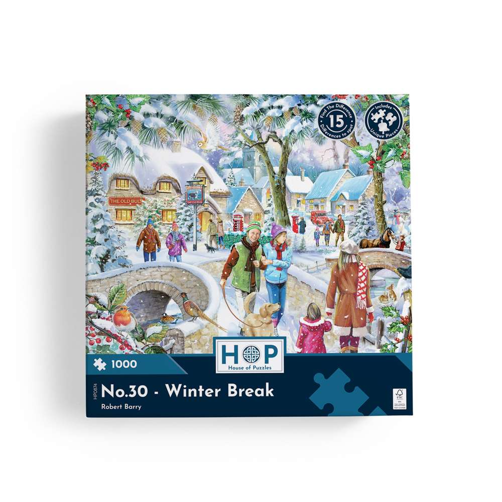 The House of Puzzles No.30 Winter Break Find The Difference 1000 Piece Puzzle