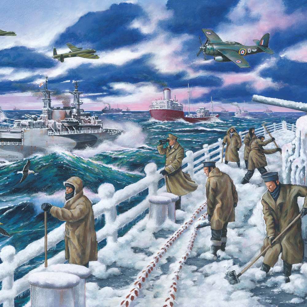 The House of Puzzles Arctic Convoy BIG 500 Puzzle - Large Piece World War Jigsaw