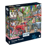 The House of Puzzles Tractor Parade BIG 500 Puzzle - Large Piece Scenic Jigsaw