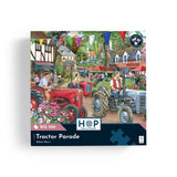 The House of Puzzles Tractor Parade BIG 500 Puzzle - Large Piece Scenic Jigsaw