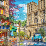 The House of Puzzles Notre Dame Afternoon 1000 Piece Jigsaw Puzzle- City Jigsaws