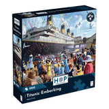 House of Puzzles Titanic Embarking 1000 Piece Jigsaw Puzzle- Historical Jigsaws