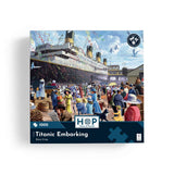 House of Puzzles Titanic Embarking 1000 Piece Jigsaw Puzzle- Historical Jigsaws