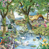The House of Puzzles Kingfisher Cottage BIG 500 Puzzle - Large Piece Jigsaw