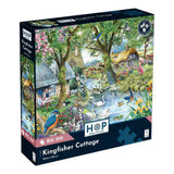 The House of Puzzles Kingfisher Cottage BIG 500 Puzzle - Large Piece Jigsaw
