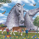 The House of Puzzles The Kelpies BIG 500 Puzzle - Large Piece Scotland Jigsaw