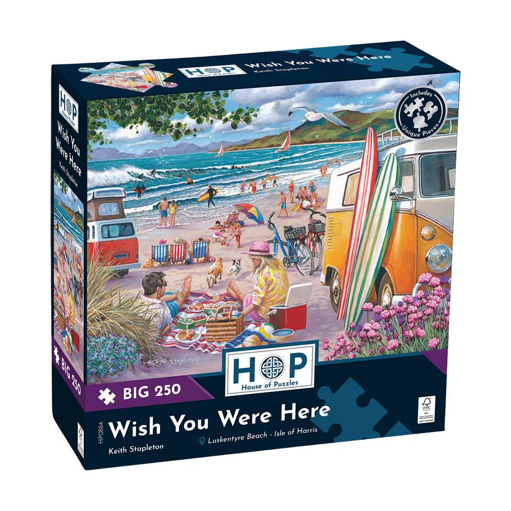 Wish You Were Here BIG 250 Puzzle The House of Puzzles