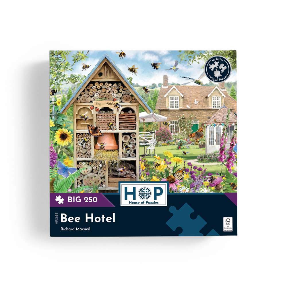 Bee Hotel BIG 250 Puzzle The House of Puzzles Large Piece Jigsaw