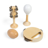 Mini Rhythm Makers Natural Wooden Musical Instrument Set