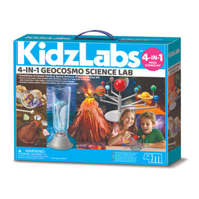 4M Mega Earth Science-4in1 Experiment Kit for Kids, Children's STEM Learning Toy