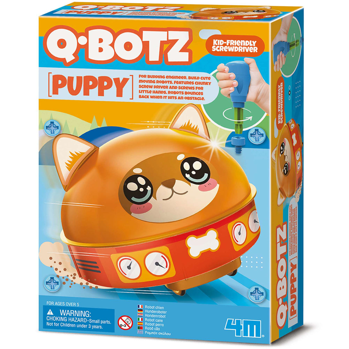 4M Kidzrobotix - Q.Botz-Dog - Kids' Robot Building Kit, Early STEM Learning Toys