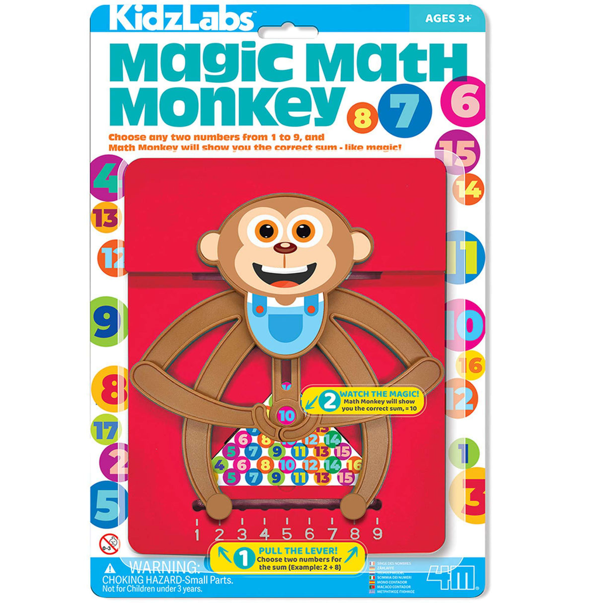 4M Math Monkey KidzLabs Math Toy for STEM Learning Educational Toy