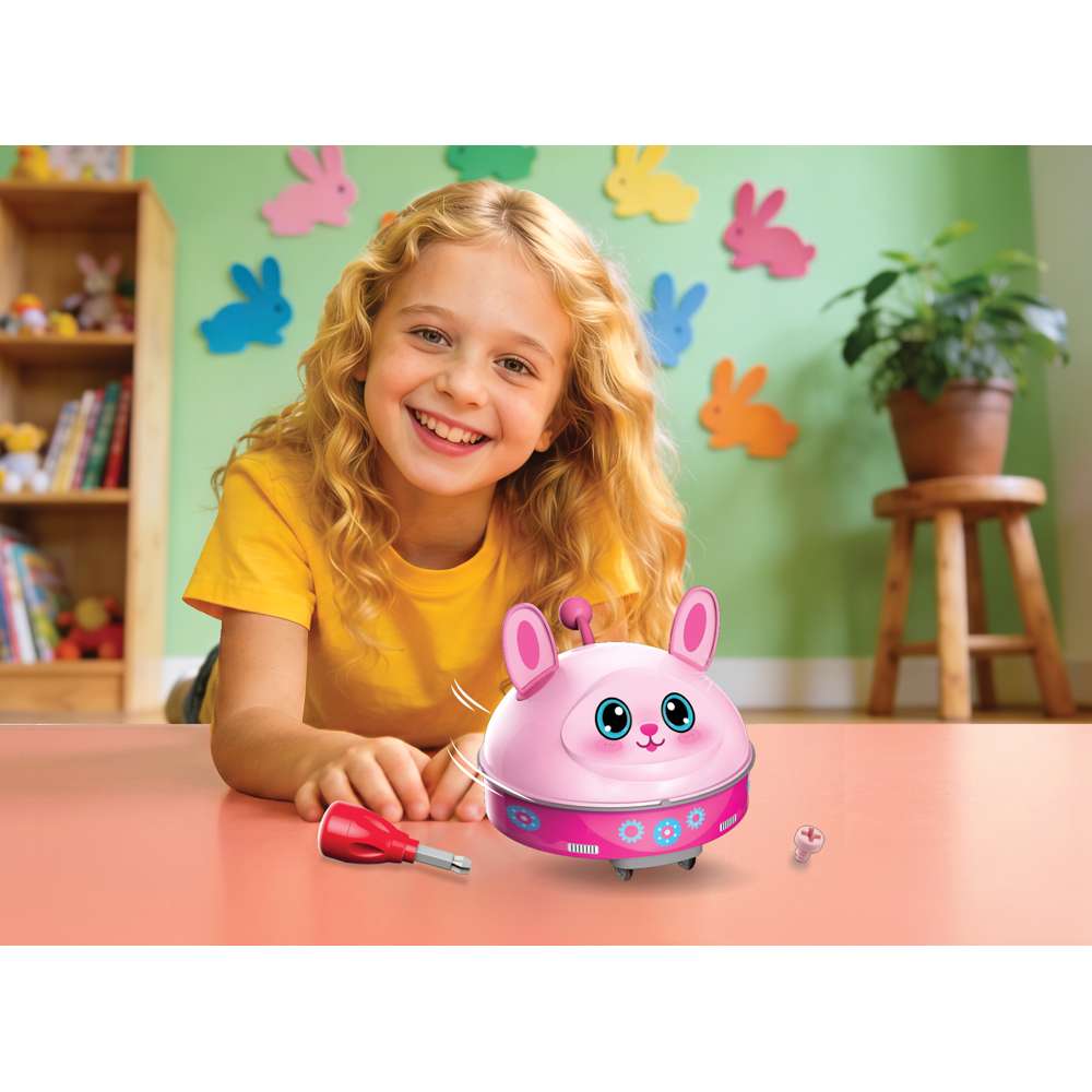 4M Kidzrobotix Q.Botz Rabbit-Kids' Robot Building Kit, Early STEM Learning Toy