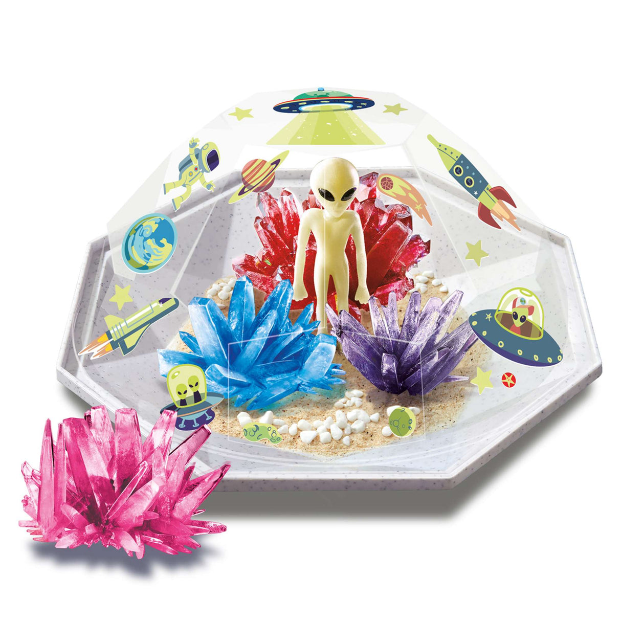 Crystal Growing - Outer Space Crystal Terrarium